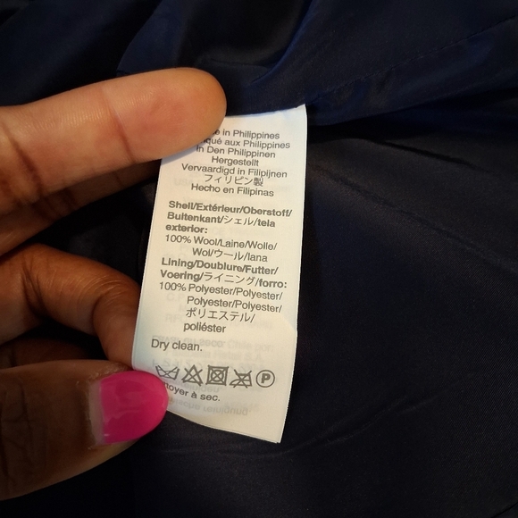 J.Crew Long Parke Blazer In Navy Herringbone English Wool Size 2 NWOT - Picture 9 of 10
